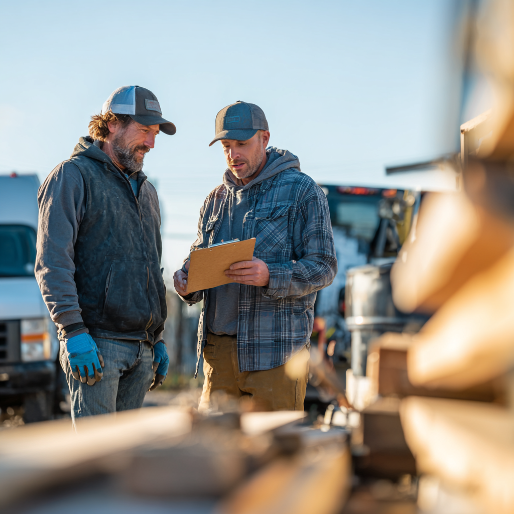 A Small Business Consultant Helping a Trade Business Owner